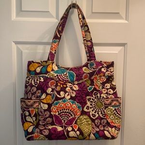 Vera Bradley Plum Crazy Tote